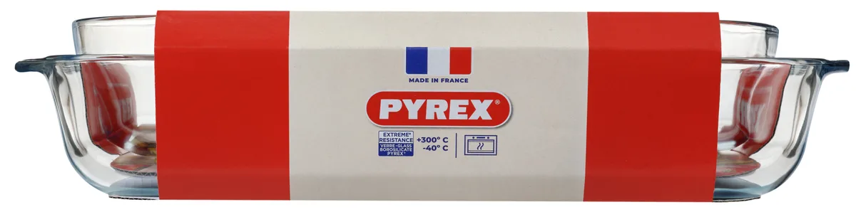 Набір форм для запікання Pyrex боросилікатне скло 35х23 см 30х21 см