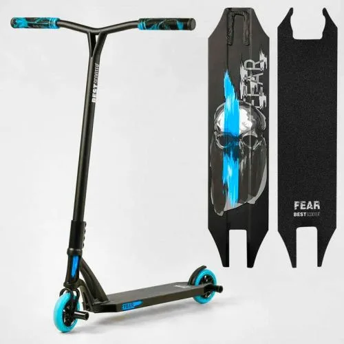 Труковий самокат Best Scooter із SCS-системою алюмінієвий диск та дека PU колеса для трюків та катання