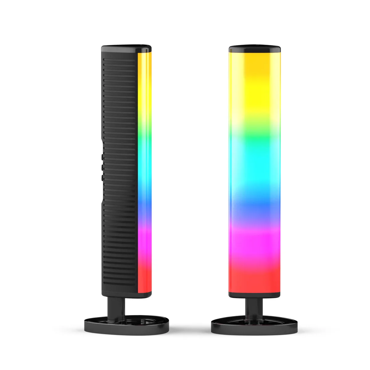 Музичний LED світильник Нічник 2в1 RGB еквалайзер Bluetooth 15х15х10 см ABS пластик