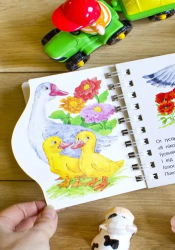 Картонні книжки для дітей 10х10 см М'яка обкладинка Яскраві ілюстрації