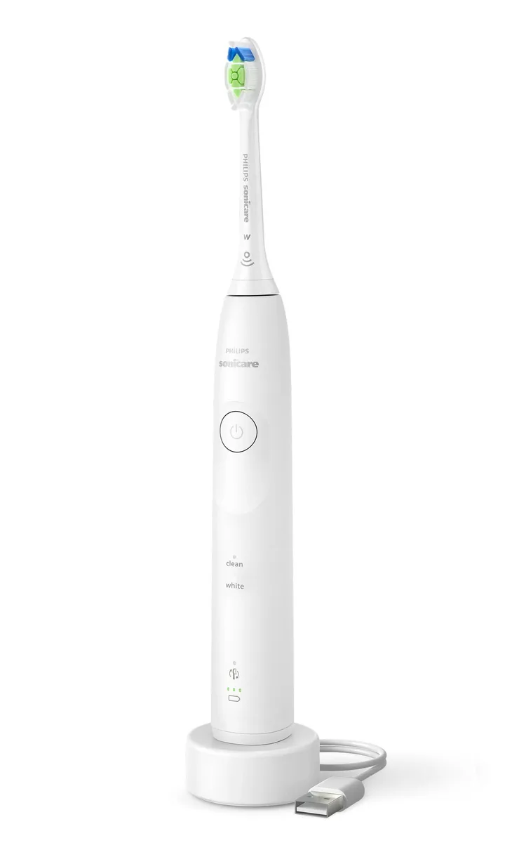 Електрична зубна щітка Philips Sonicare 5500 Series, 62 тис. коливань на хвилину, 1 насадка, білий.