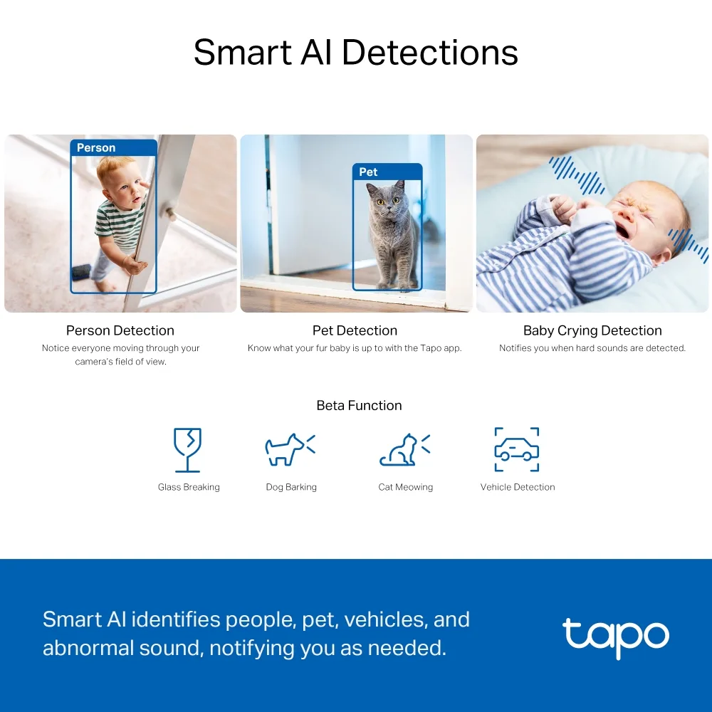 IP-Камера TP-LINK Tapo C230 3MP N300 microSD motion detection 360° mic