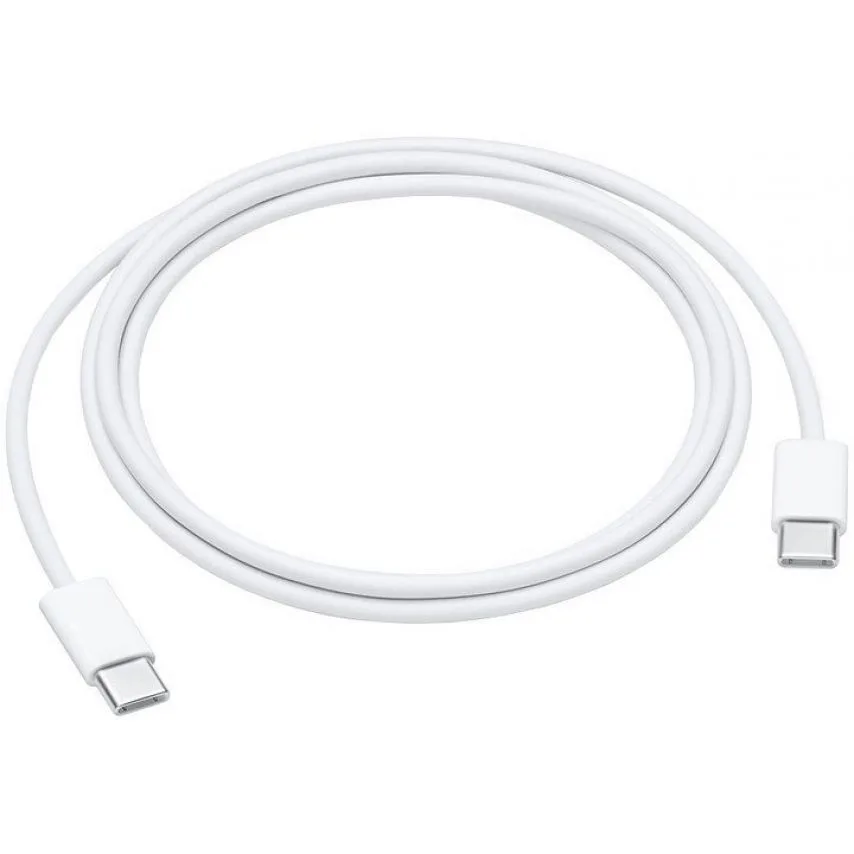 Кабель USB Type-C до Type-C 1м силіконовий 12W білий для Apple