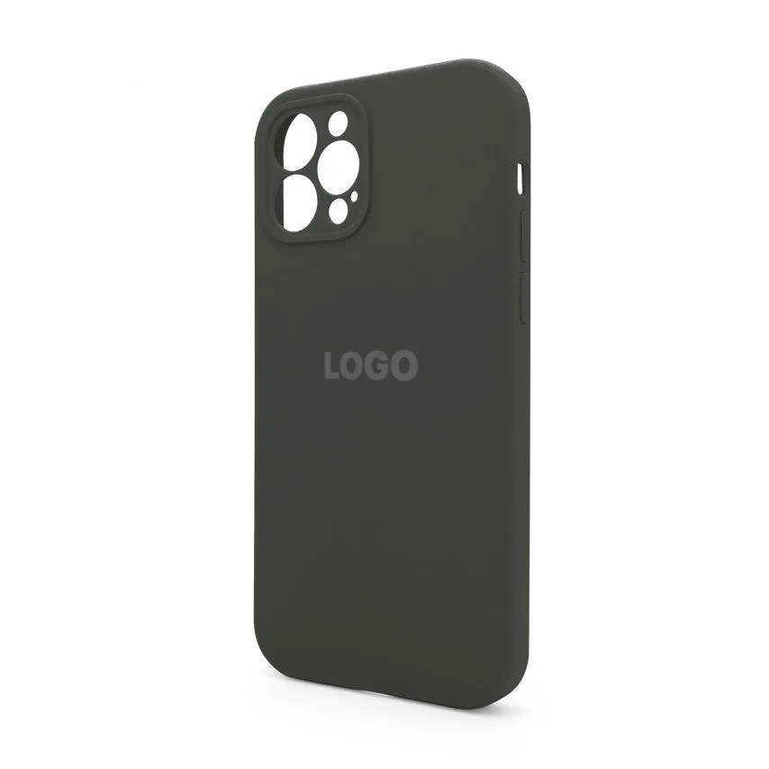 Чохол Silicone Case для смартфона Apple силіконовий 12 Pro зелений закрита камера