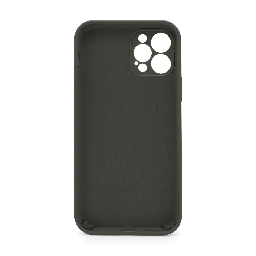 Чохол Silicone Case для смартфона Apple силіконовий 12 Pro зелений закрита камера