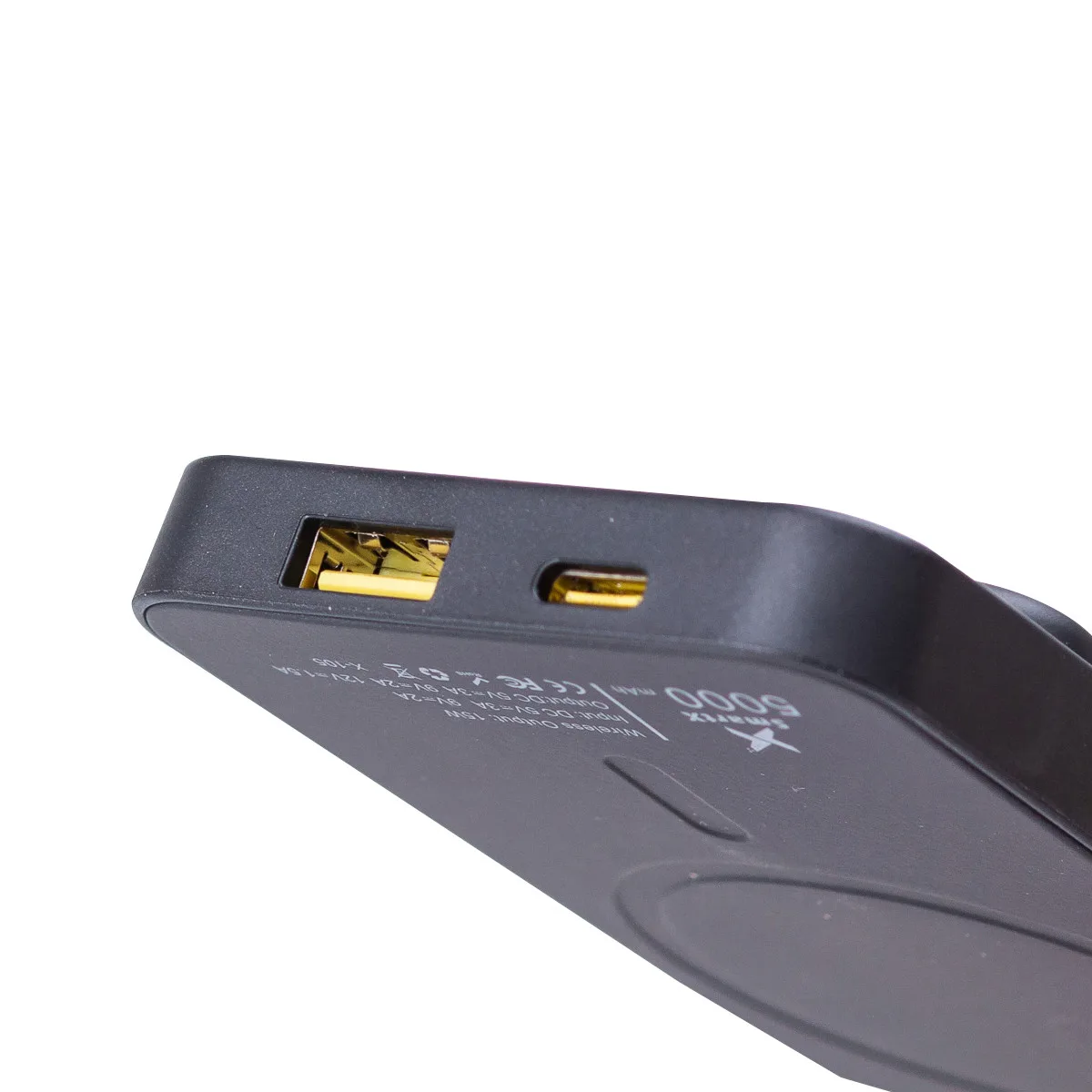Бездротовий повербанк Smart X Li-Pol 5000 mAh Пластик Чорний