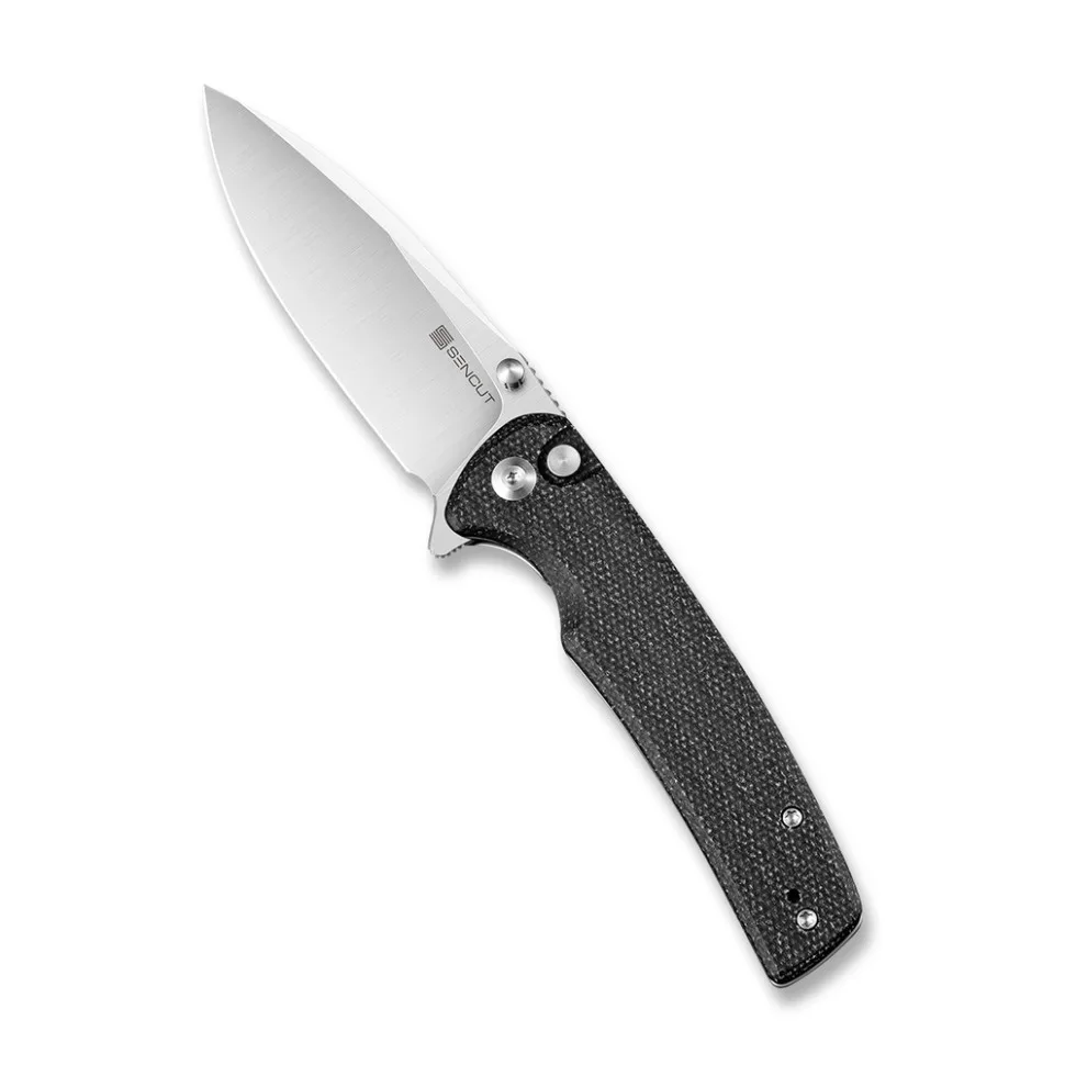 Складаний ніж Sencut 9Cr18MoV 88,2 мм чорний Micarta