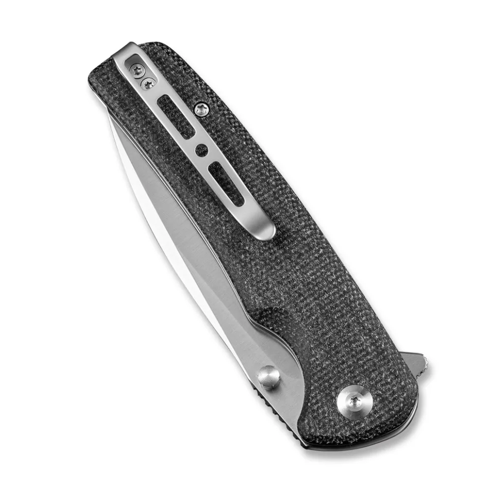 Складаний ніж Sencut 9Cr18MoV 88,2 мм чорний Micarta