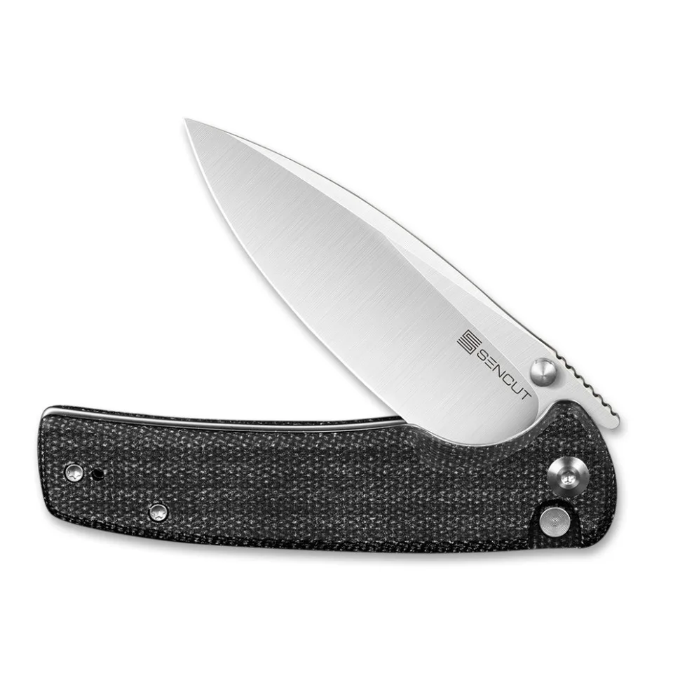 Складаний ніж Sencut 9Cr18MoV 88,2 мм чорний Micarta