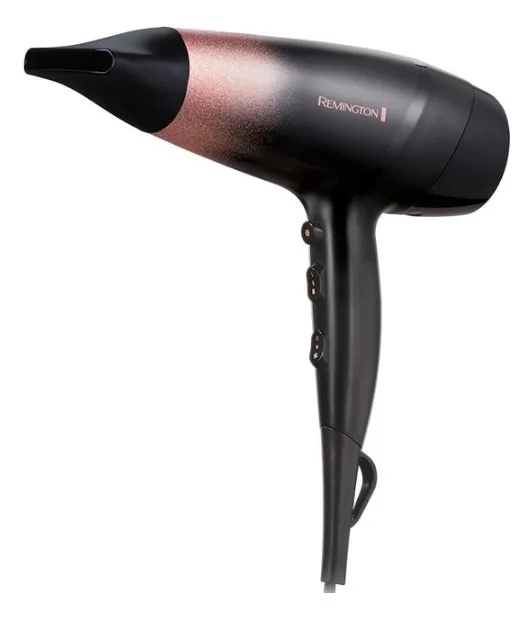 Фен Remington 2200 Вт обычный черный розовый с ионизацией и диффузором