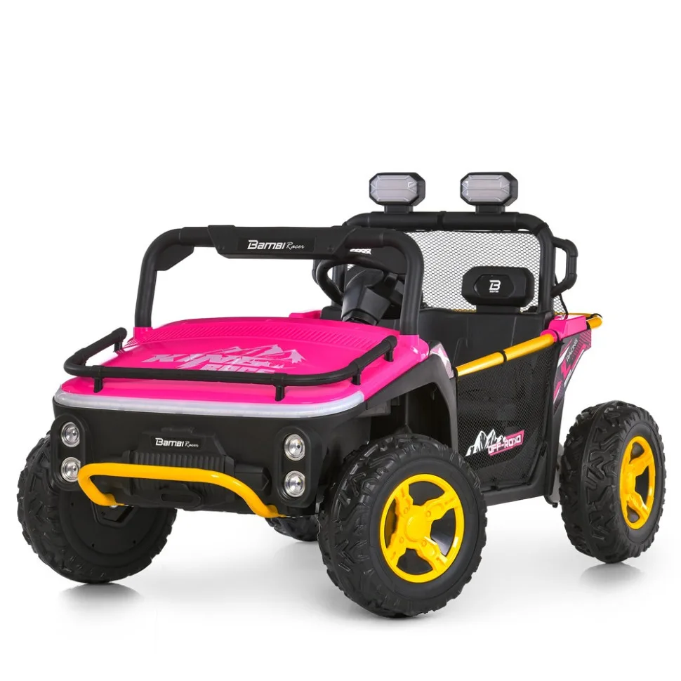 Дитячий електромобіль Bambi Racer екокожа 24V 7Ah червоний