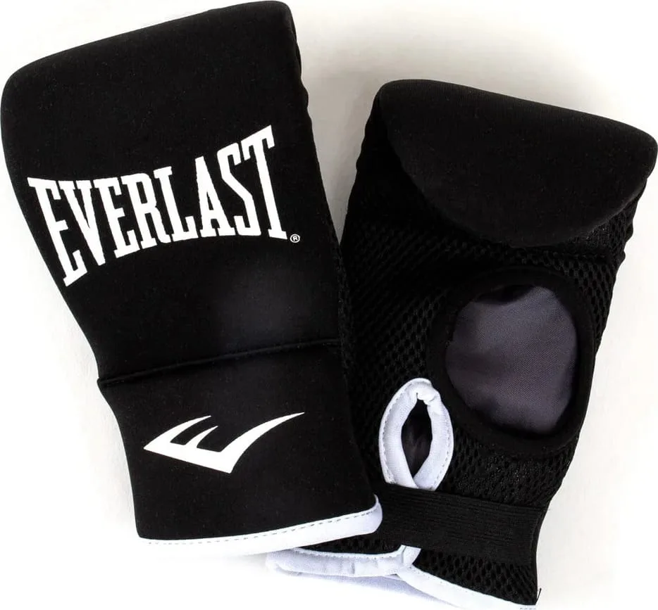 Боксерские перчатки Everlast неопрен черные One Size
