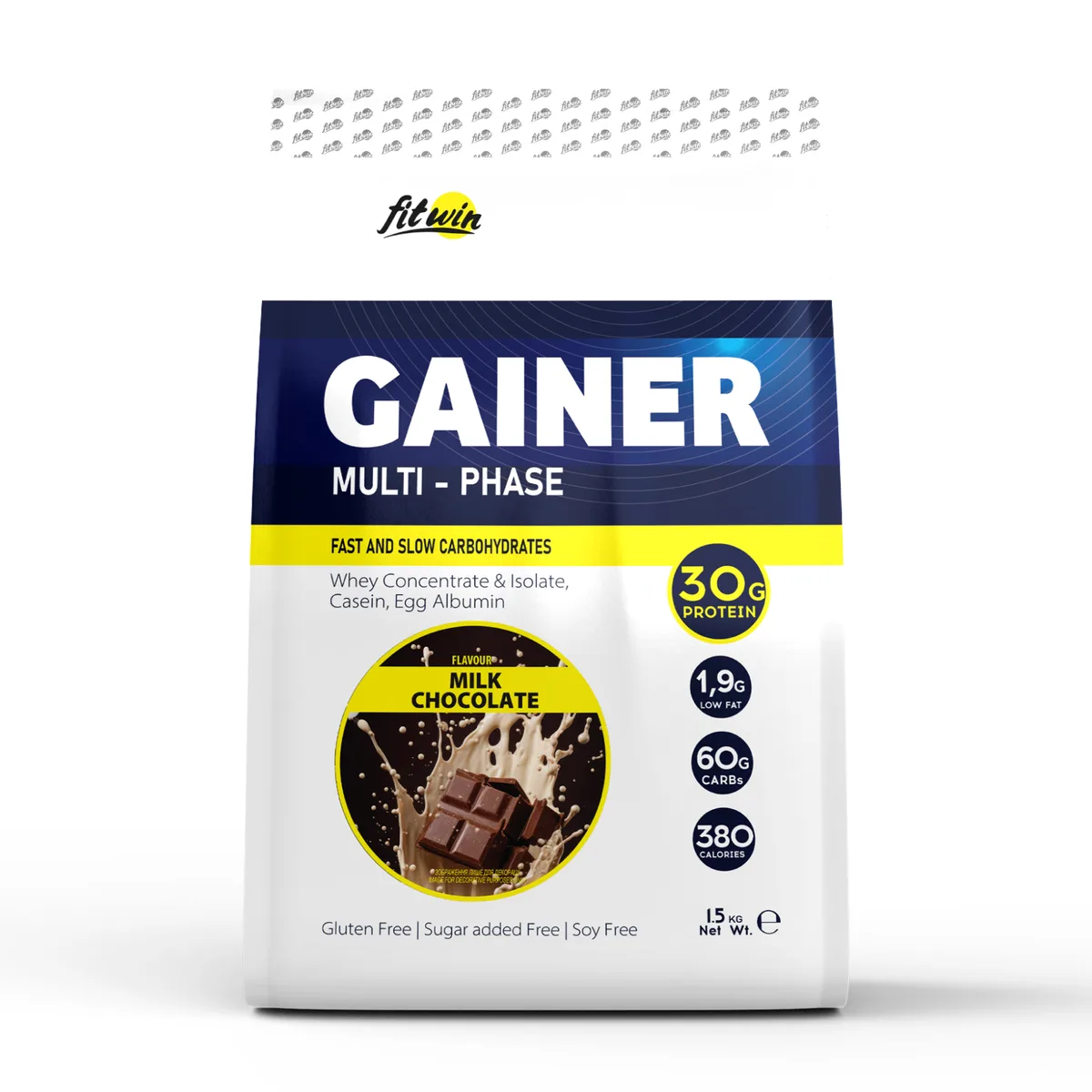 Gainer FitWin 1500 г Протеїн Шоколадний