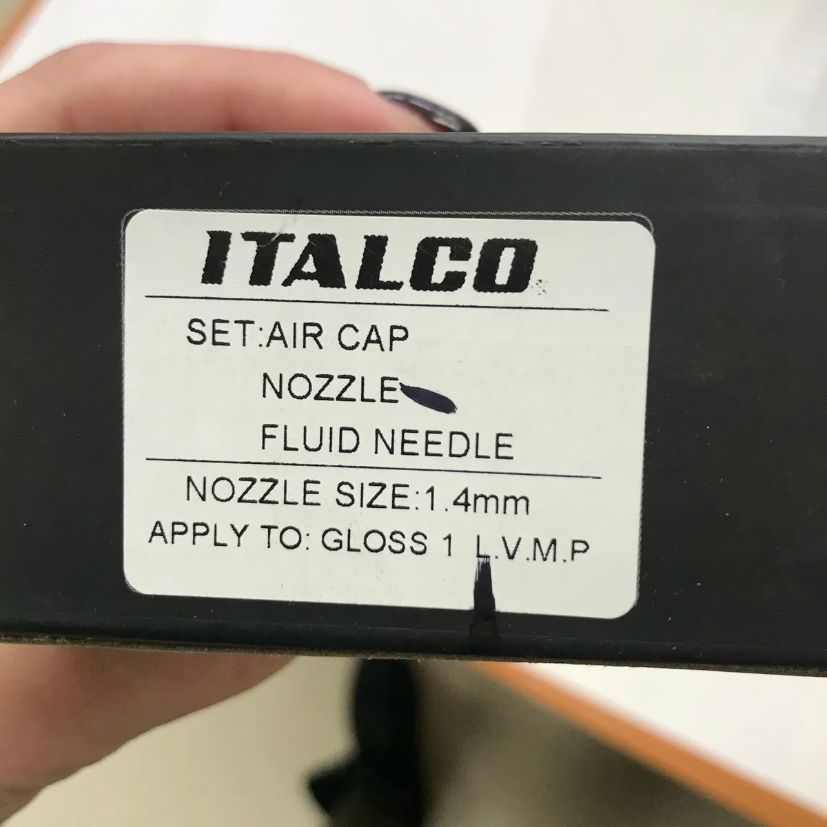 Форсунка для фарбопультів Italco Gloss LVMP 1.4 мм алюміній сріблястий
