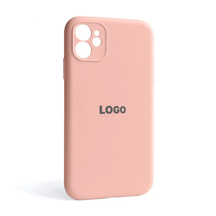 Чохол Silicone Case для Apple iPhone 11 силіконовий  закрита камера рожевий