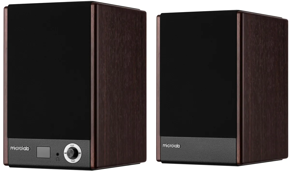 Акустична система MICROLAB SOLO 5 2.0, 90w, mini-jack/, коричневий