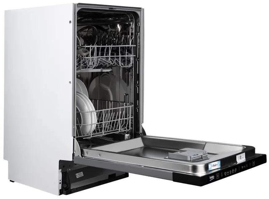 Посудомийна машина Beko Нержавіюча сталь 44,8х81,8х55 см Білий 10 комплектів 5 програм