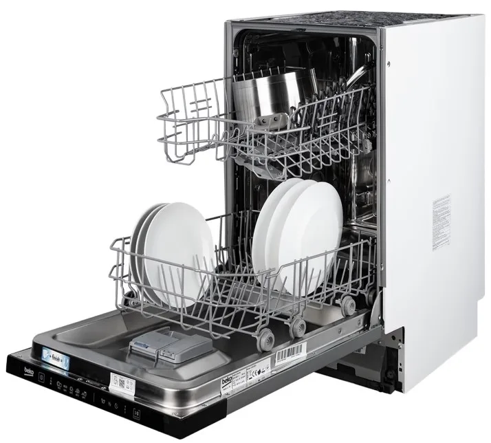 Посудомийна машина Beko Нержавіюча сталь 44,8х81,8х55 см Білий 10 комплектів 5 програм