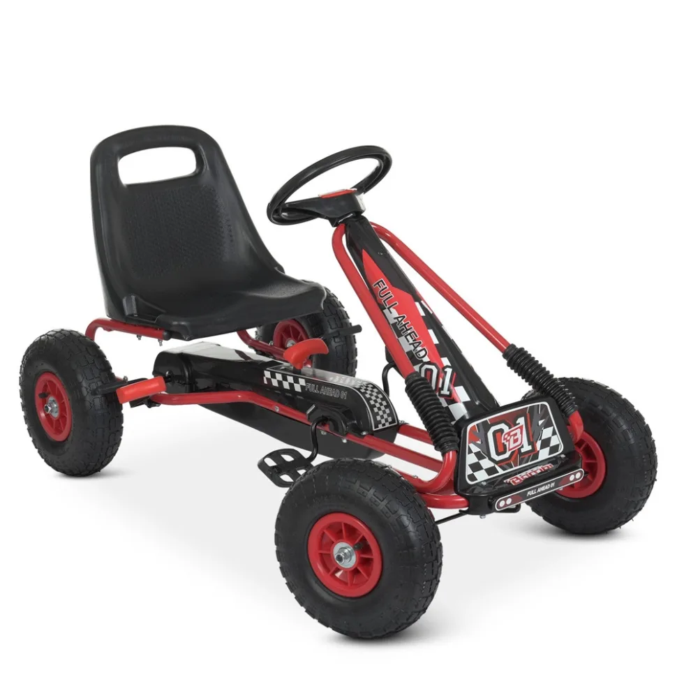 Велокарт Bambi Racer резина 101х60х62 см червоний