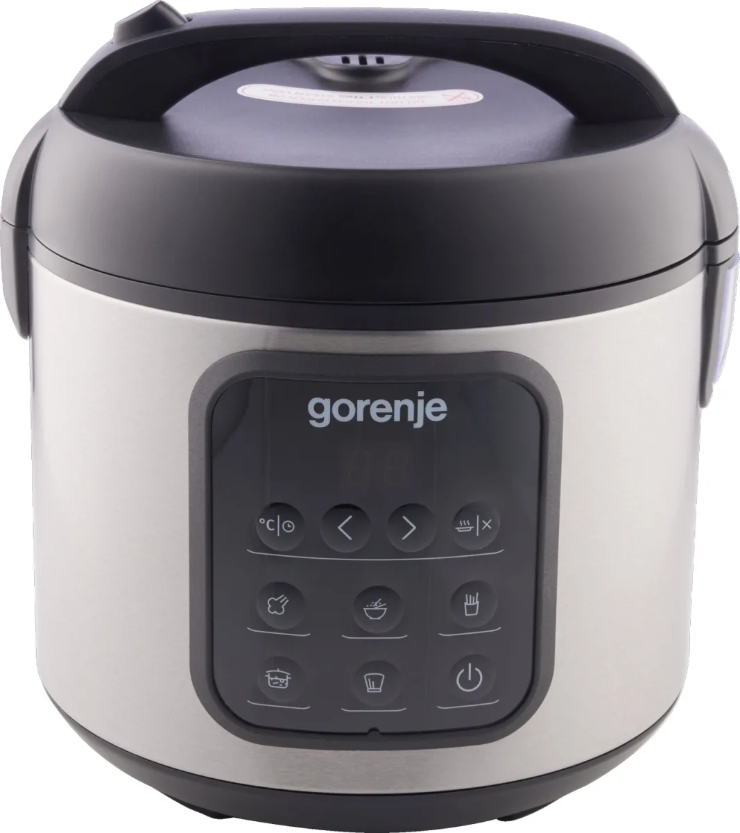 Мультиварка Gorenje 2 л пластикова нержавіюча сталь чорна 5 програм