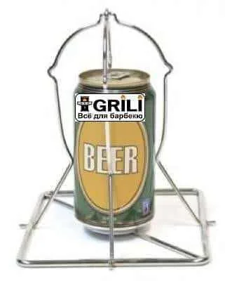 Стійка для курки Big Green Egg нержавіюча сталь металік