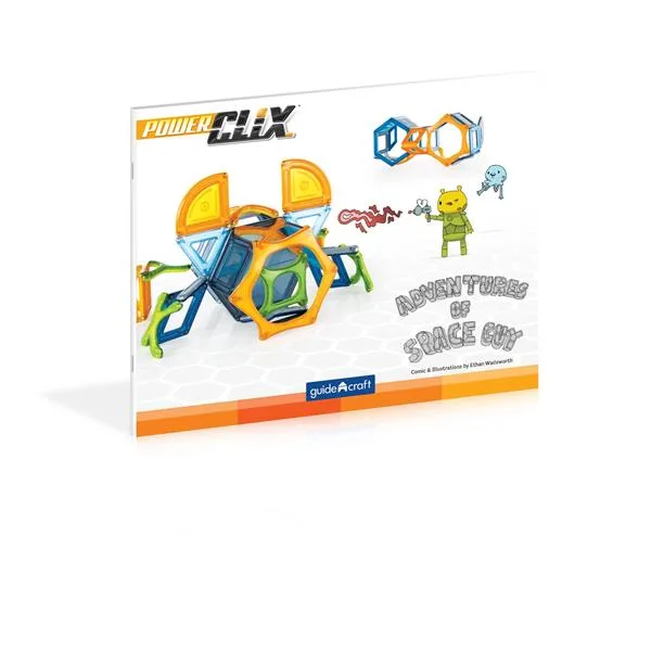 Магнітний конструктор Guidecraft 54 деталі космічна тематика різнокольоровий