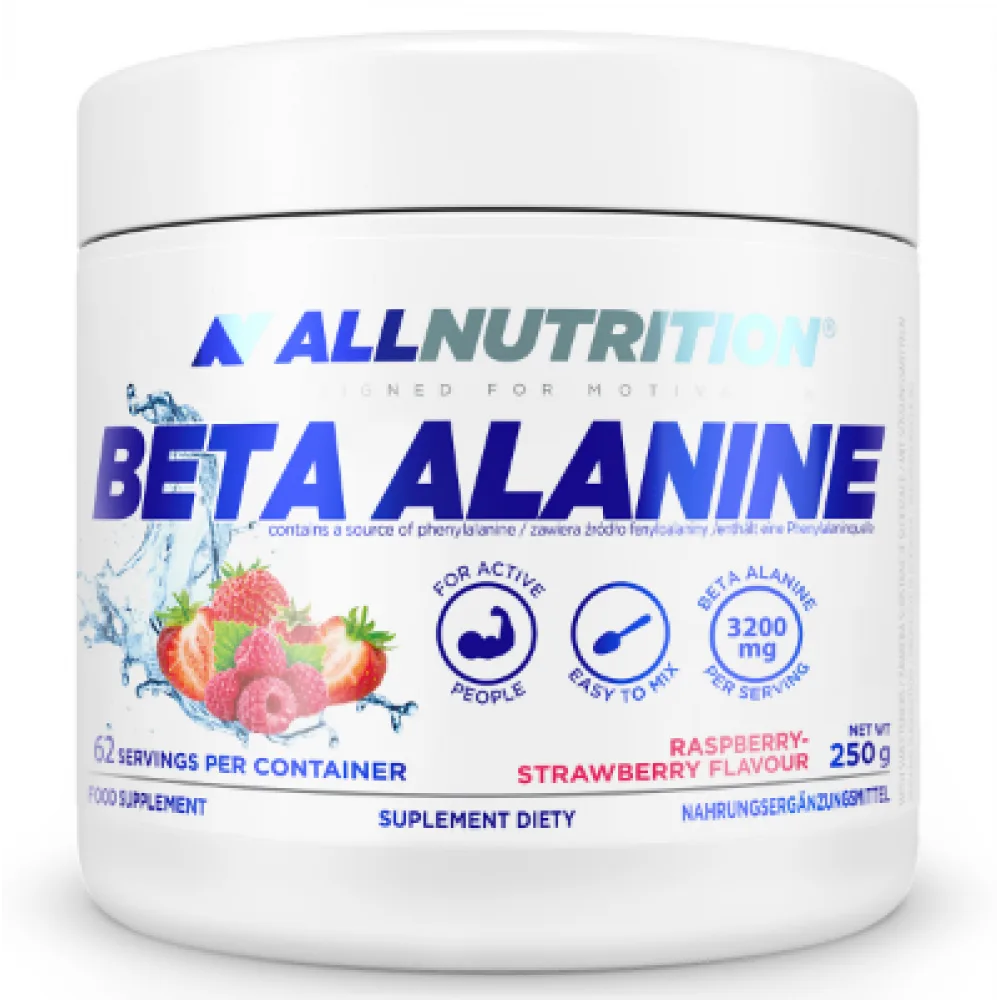 Бета-аланин Allnutrition 250 г Малина Клубника