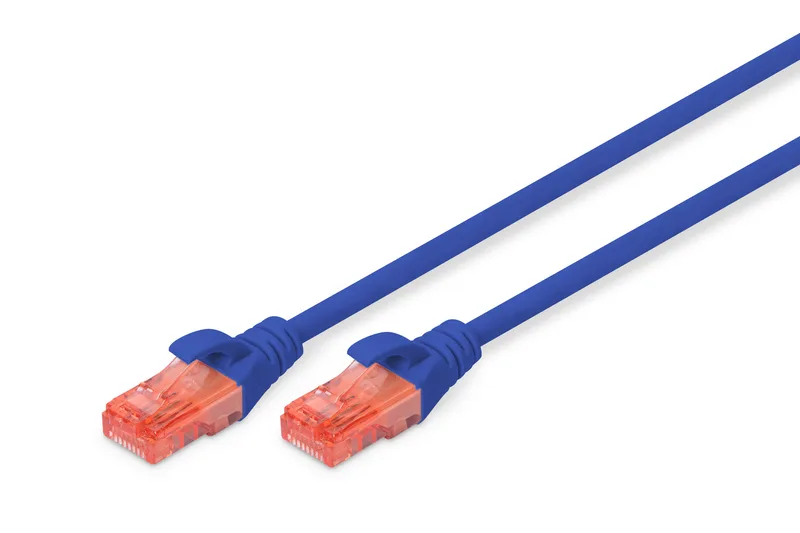 Патч-корд DIGITUS CAT 6 UTP, 10м, AWG 26/7, Cu, LSZH, синій