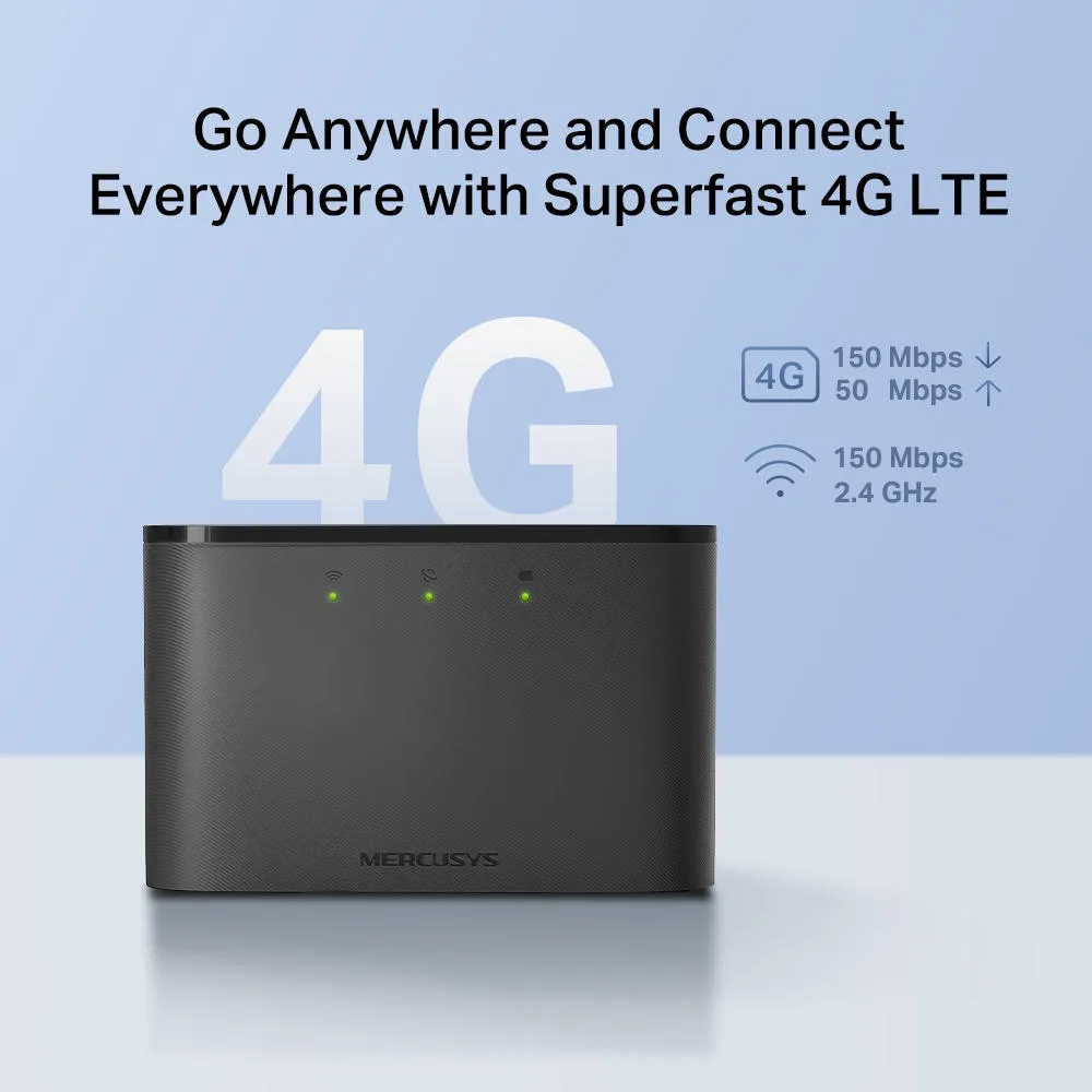 Мобильный маршрутизатор MERCUSYS MT110 N150, 4G/LTE, 2200мА*ч