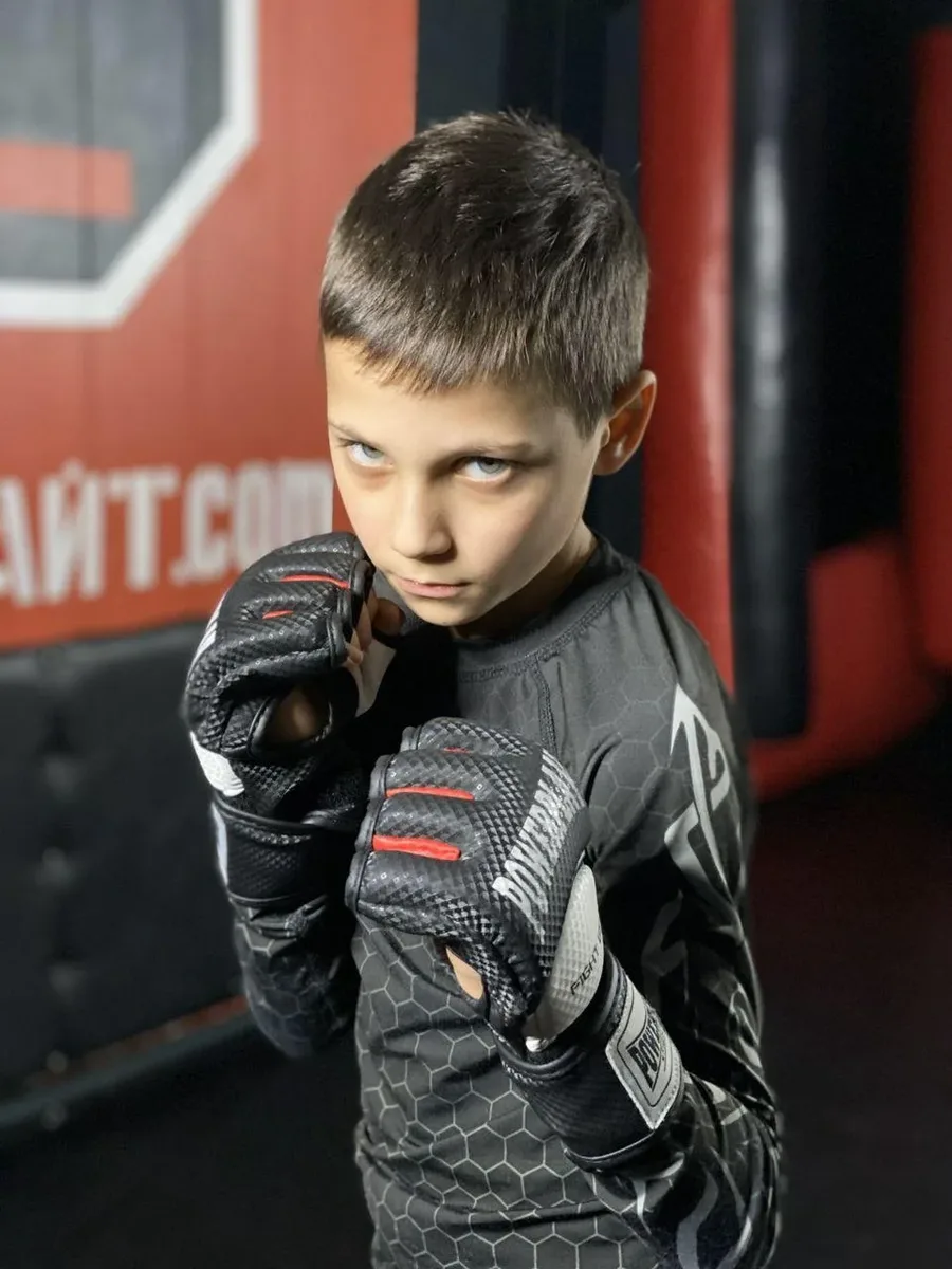 Рукавиці Active Point штучна шкіра XL чорні-білі