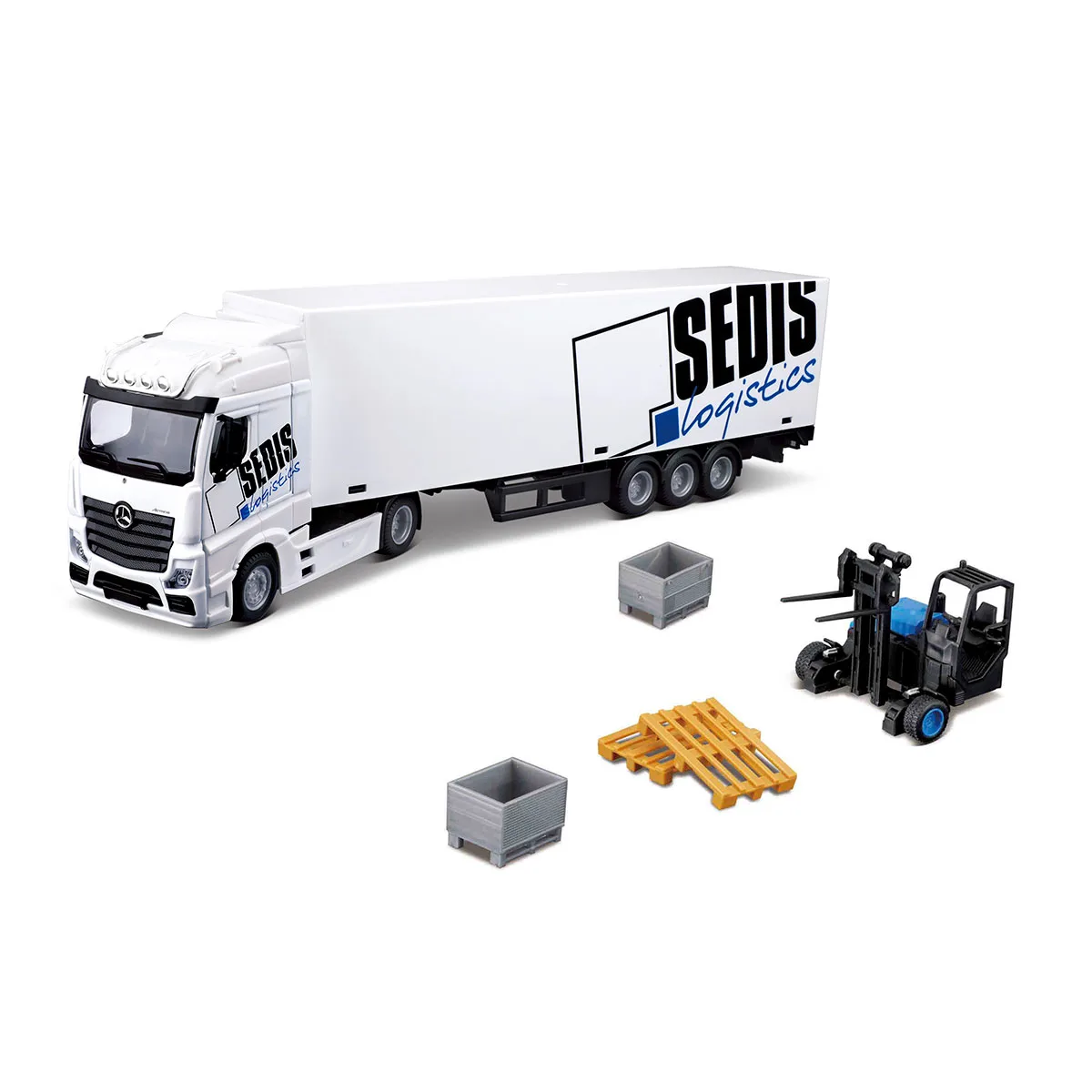 Игровой набор Bburago Фура Mercedes-Benz Actros металл 1:43