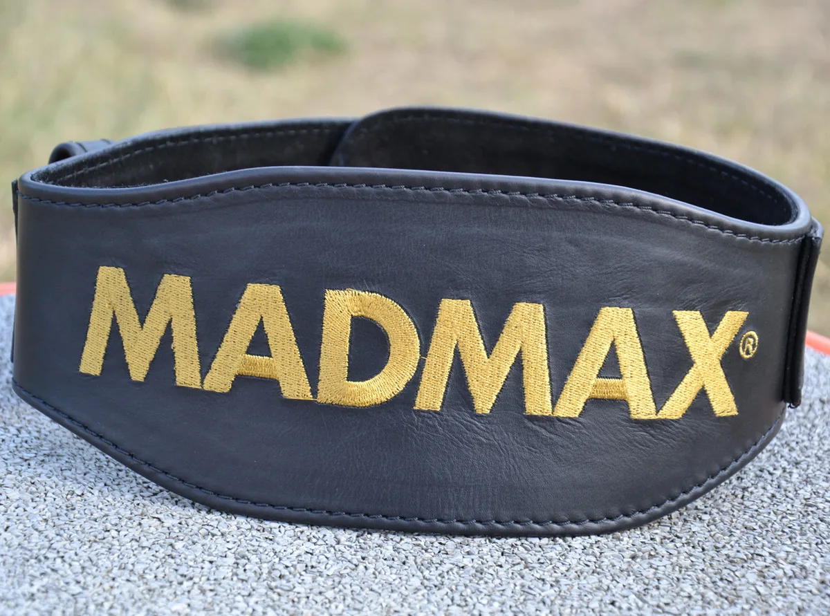 Пояс для важкої атлетики MadMax натуральна шкіра XL чорний
