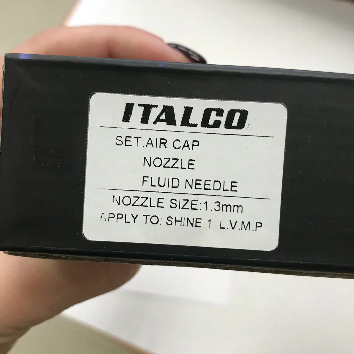 Змінний комплект форсунки 1.3 мм для фарбопультів Italco Чорний