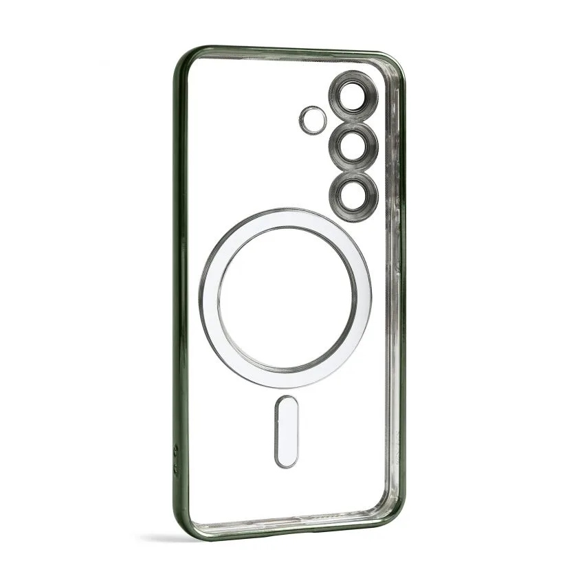 Чохол MagSafe для Samsung S24 S25 пластик силікон зелений