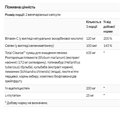Solaray Cleanse Liver 60 капсул рослинні інгредієнти для детоксикації печінки