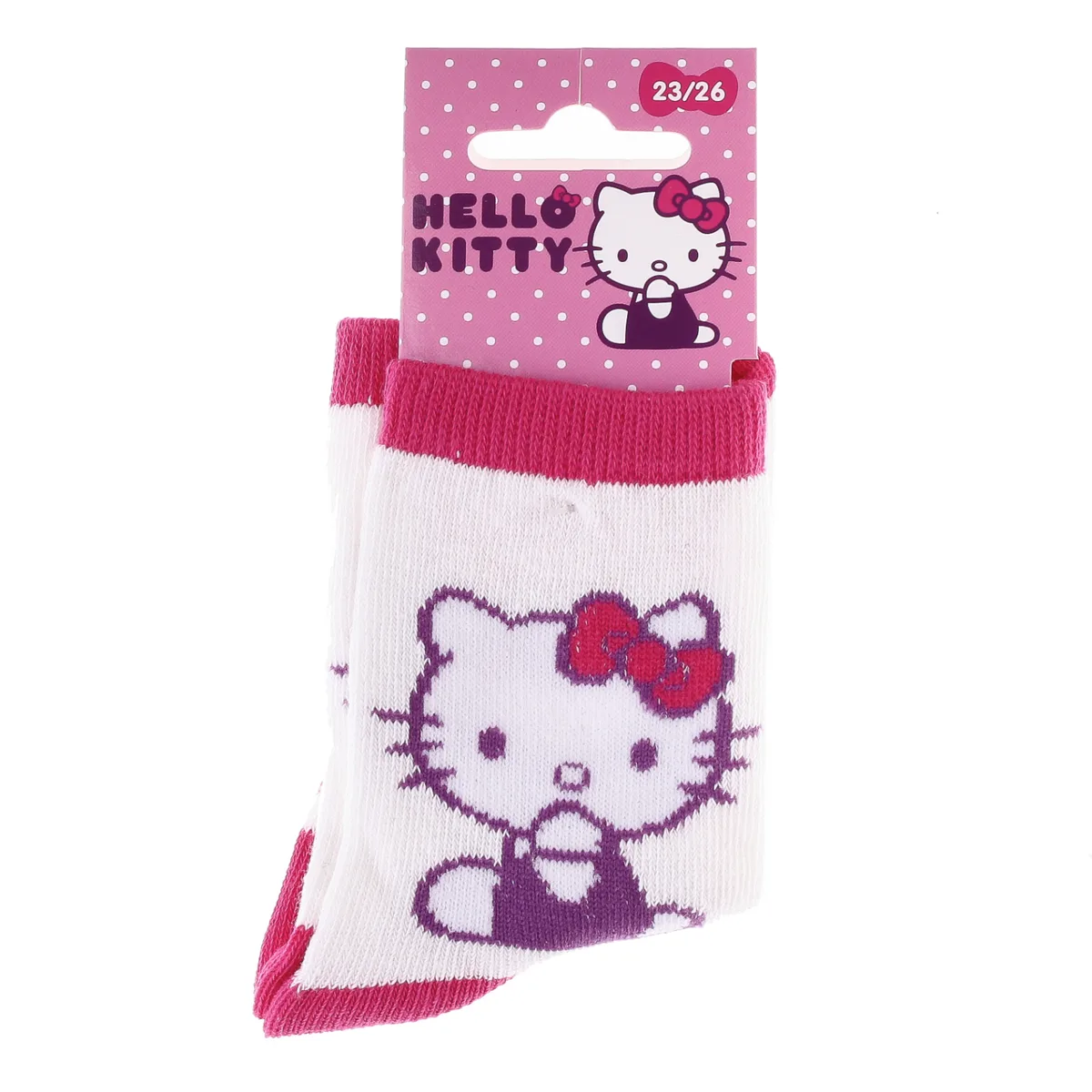 Шкарпетки HELLO KITTY 56% бавовна 23-26 білий