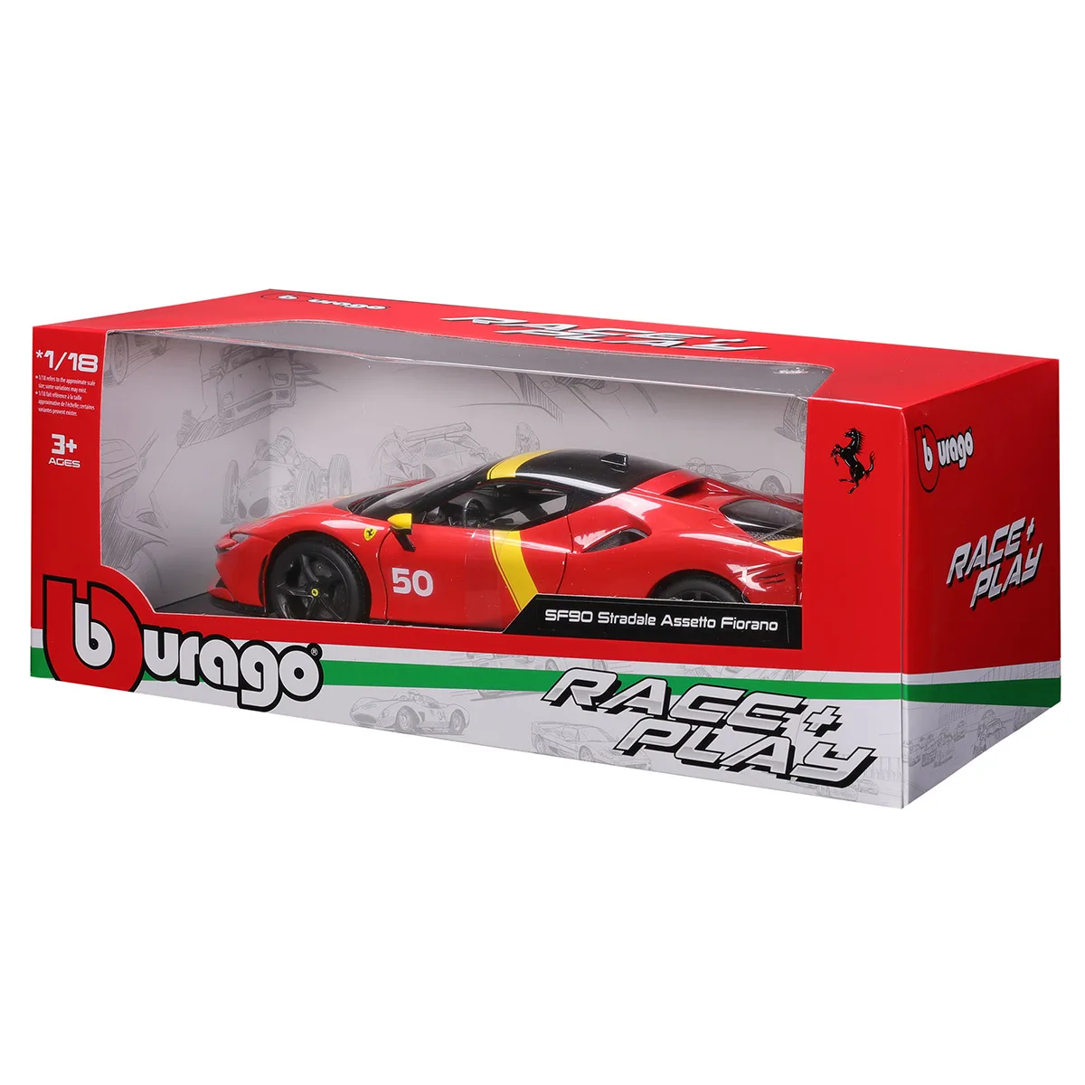 Автомодель Bburago метал 1:18 червона