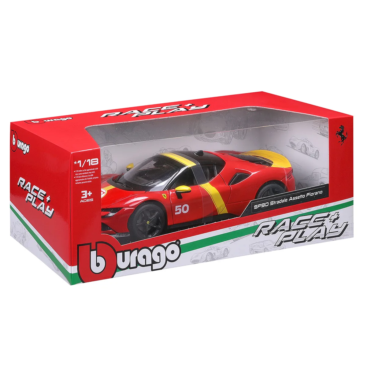 Автомодель Bburago метал 1:18 червона