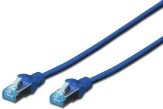 Патч-корд DIGITUS CAT 5e SF-UTP, 5м, AWG 26/7, Cu, PVC, синій