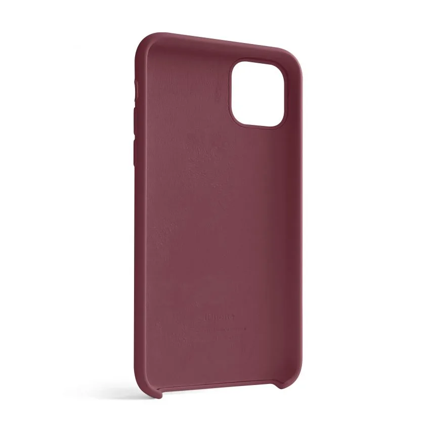 Чохол Silicone Case для Apple iPhone 11 Pro Max силікон бордовий