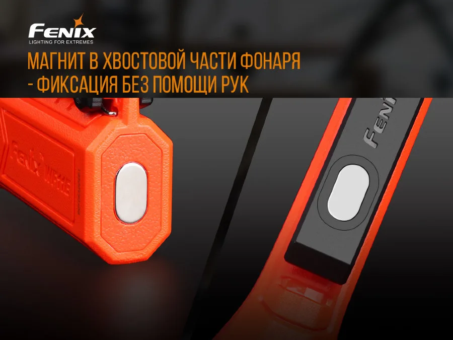Ліхтар ручний вибухобезпечний Fenix пластиковий 167,5х49х24 мм білий