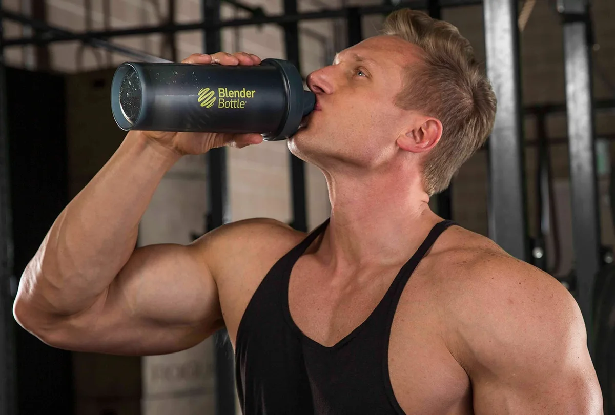 Шейкер спортивний BlenderBottle Tritan 1270 мл Сірий/Зелений