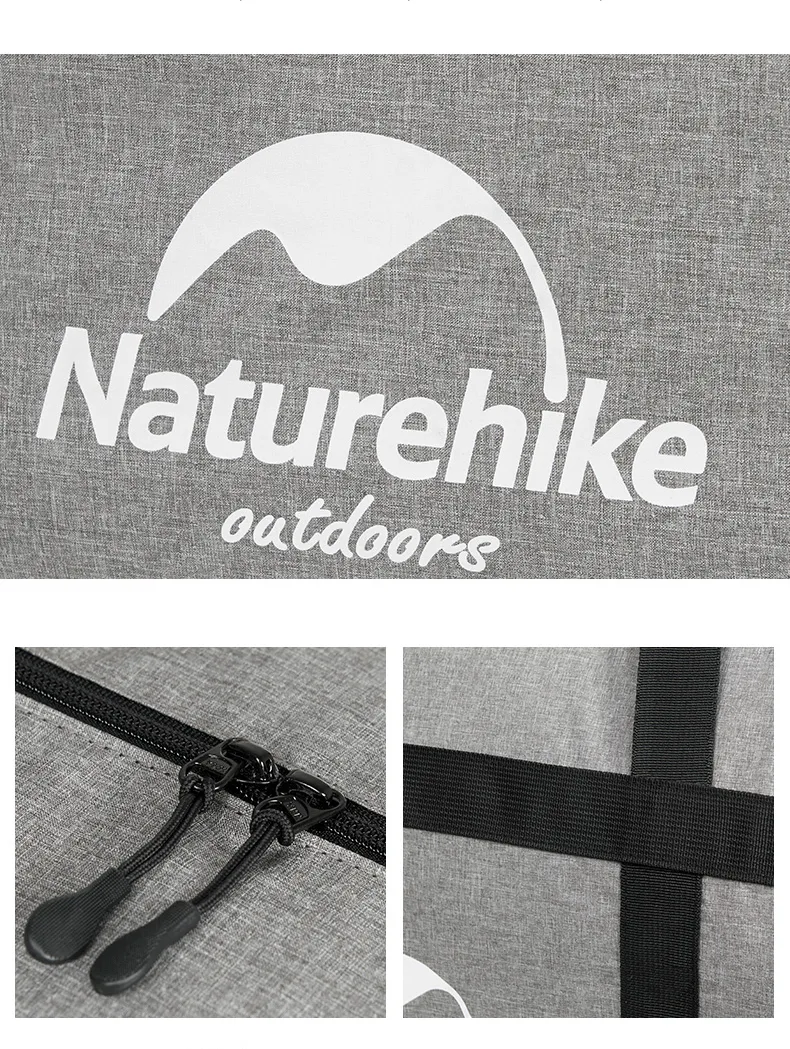 Сумка-баул Naturehike нейлон 45 л сірий