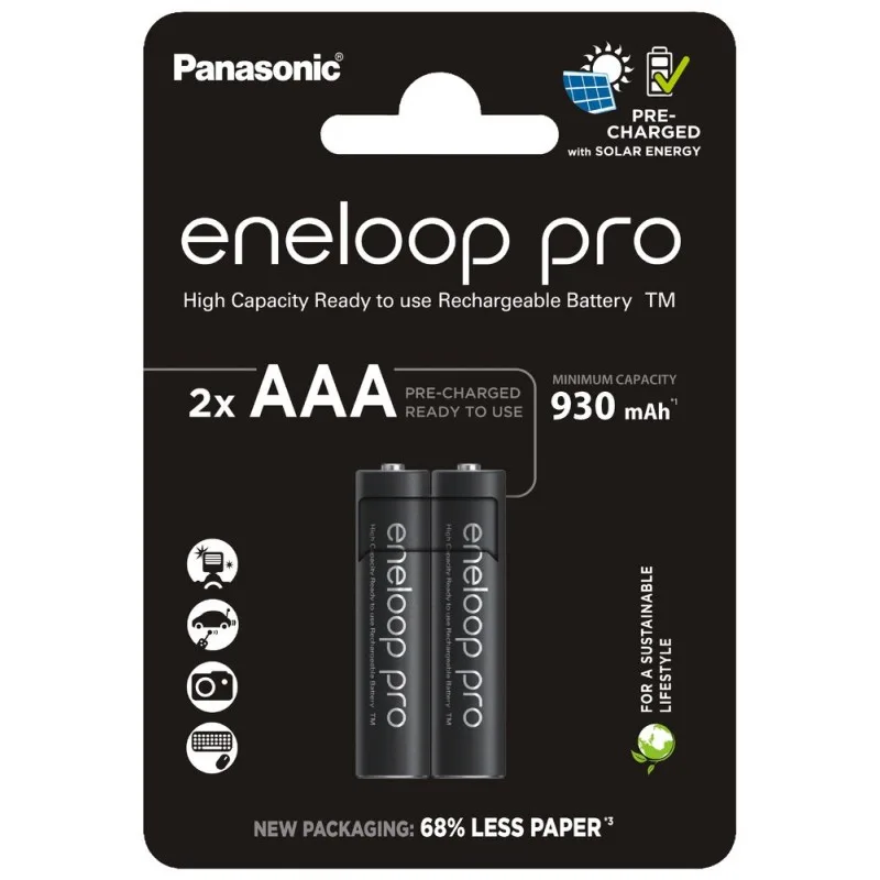 Аккумулятор Panasonic Eneloop NI-MH Pro AAA 930 мАч, 2 шт.