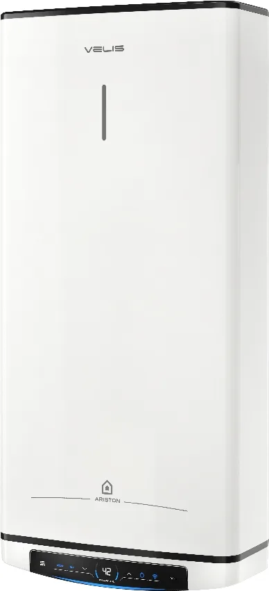 Електричний водонагрівач Ariston плоский Slim VELIS PRO DRY WIFI 100 EU, 100 л, 2*1,5 кВт, з сухим теном, універсальний монтаж, ел