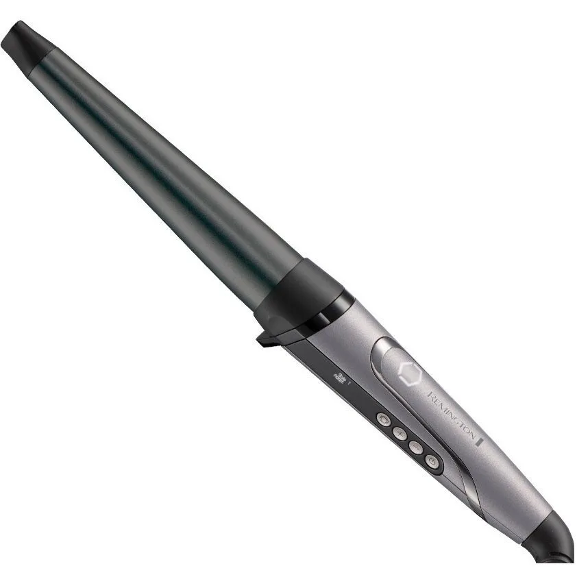Конусна плойка Remington ProLuxe, 9 температурних режимів, діаметр 19-32 мм, температурний діапазон 130-210°C, керамічне покриття,