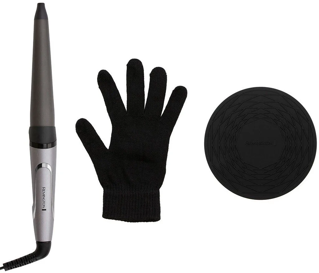 Конусна плойка Remington ProLuxe, 9 температурних режимів, діаметр 19-32 мм, температурний діапазон 130-210°C, керамічне покриття,