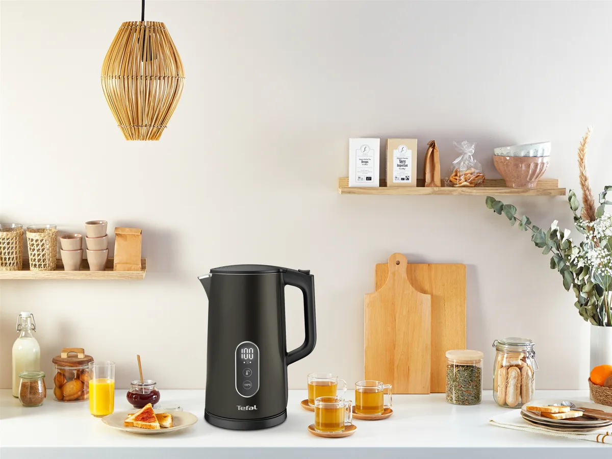 Електрочайник Tefal Нержавіюча сталь Пластик 1,7 л Чорний Сірий