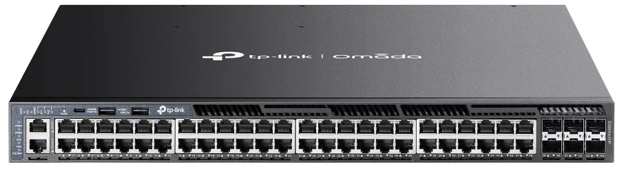Комутатор TP-LINK SG6654XHP 48xGE (48xPoE), 6xSFP+, 1440Вт, Керований L3