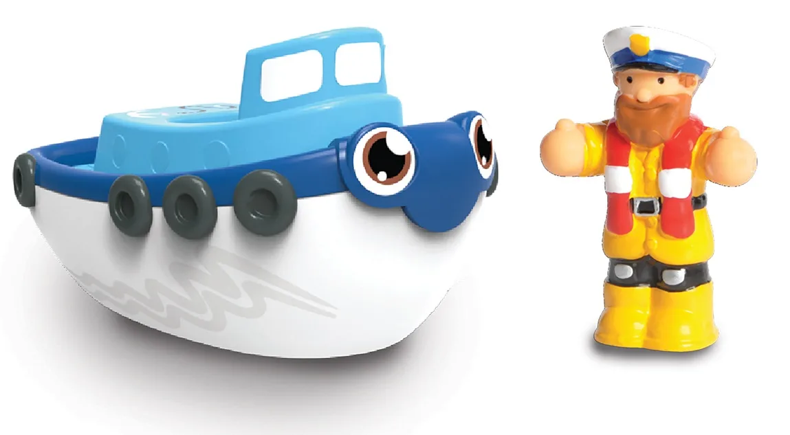 Буксир Тім WOW Toys ABS пластик 140х80х120 мм яскравий